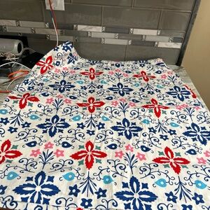 Boden Cotton Print Skirt Fully Lined Women's Sz 16 Knee Length  womans